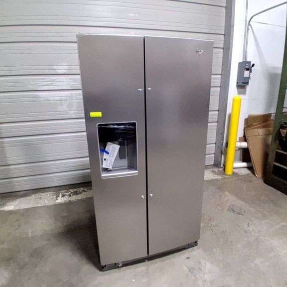 Whirlpool Side-by-Side Refrigerator with Water Dispenser Stainless Steel