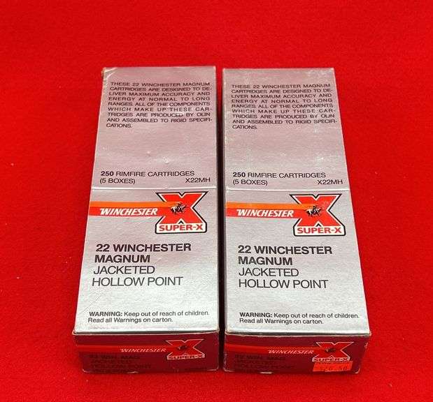 500 Rds Winchester 22 Win. Mag Ammo