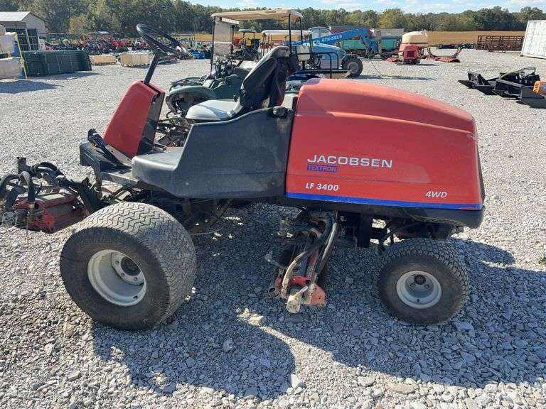 Jacobsen LF3400, 4wd, Greens Mower, 6’ wide, Starts and Runs, 4 Cylinder Kubota Diesel Engine, Power Steering, 1916 hours,