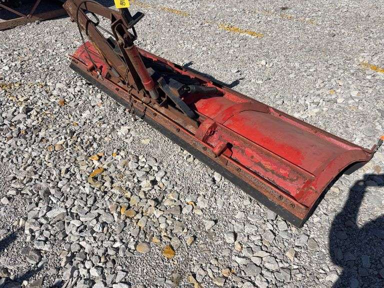 10’ Snow Plow for Truck Mount, Trip Edge Springs, Hydraulic Cylinders for Angling Left and Right,