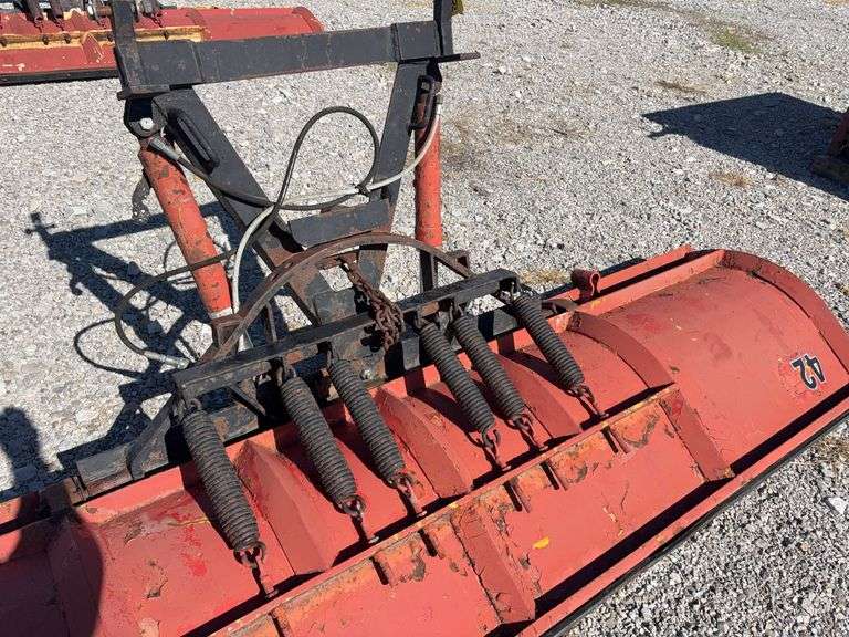 10’ Snow Plow for Truck Mount, Trip Edge Springs, Hydraulic Cylinders for Angling Left and Right,