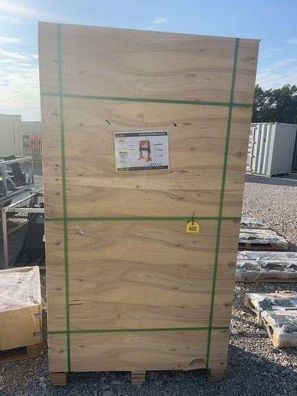 Unused Wuxi LandHero 100 Ton Capacity Hydraulic Shop Press, 11” Ram Stroke, 100-125 PSI Air Pressure, Model LDH-SP100