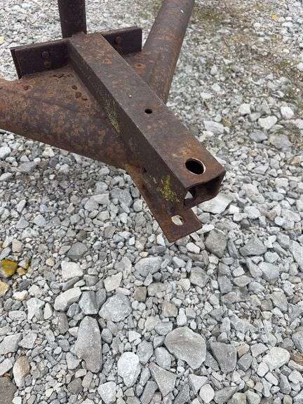 28’ Implement Trailer Frame, Wheels Are Splayed, No Deck, Parts Or Project.