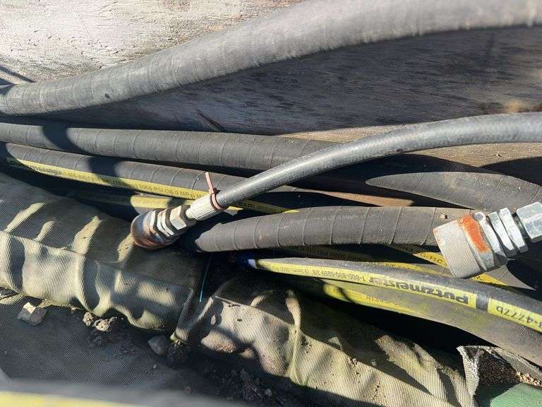 Putzmeister Hydraulic Hoses, Fits A Concrete Pumper Truck, Hunsche Concrete Pumping, 618 781-3054