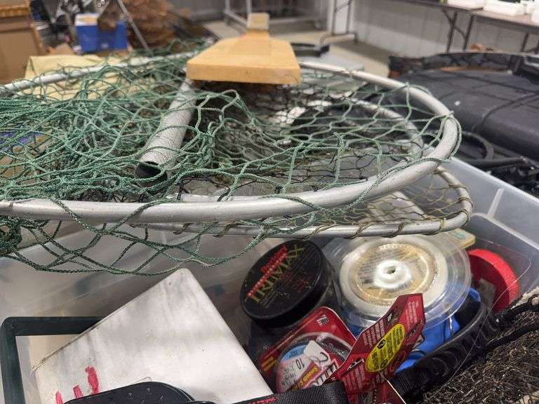 Fisherman’s Package, Dip Nets, Fishing Line, 10 Trays Of Lures, Tackle ...