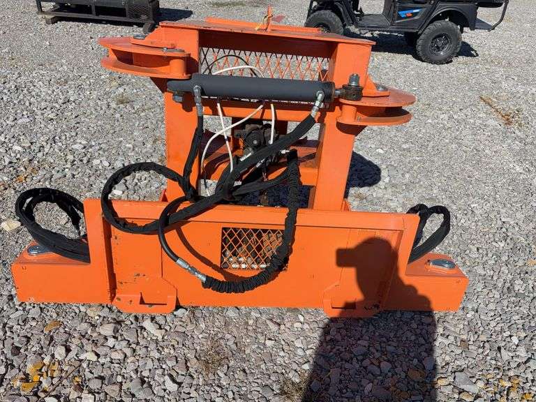 Skid Steer Attach Tree Shear, Weighs 1606 lbs, Cuttings edges are in Good Condition,