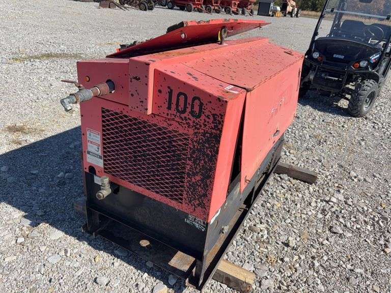 Air Compressor, Isuzu Diesel Engine, Starts and Runs, New Battery, 1523 hours, Unknown CFM,