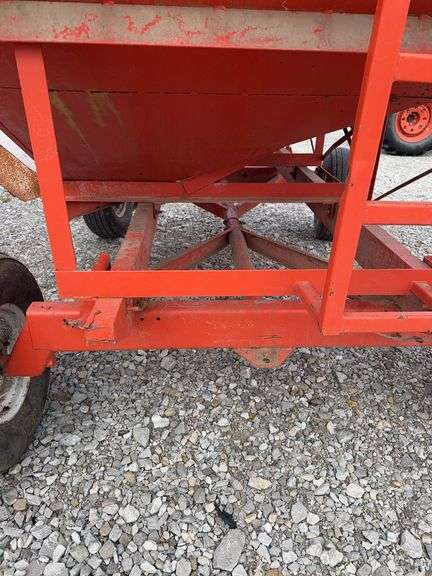 Gravity Wagon, Repainted Orange, 6 Hole Hub, Good Tires, Wooden Side Boards