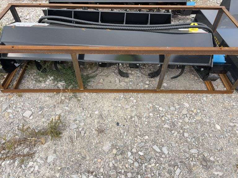 Unused Agt Mower King Skid Steer Tiller, Model # ECSSTRO72, quick attach, Standard Hydraulics, 69” wide