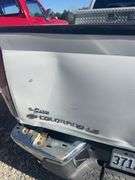 (TITLE) 2004 Chevy Colorado Pick Up, Extended Cab, Automatic Transmission, Power Windows, Passenger Window Won’t Roll Down, 183, 331 Verified Miles, 2 WD, Delta Aluminum Tool Box, Starts Easily, Driven In From 120 miles, 3.5 Liter V6 Engine, Idles Smooth, Front Tires 60%, Rear Tires 20%, Normal Dings From 20 years Of Use, Some Rust On Rear Rocker Panel (Pictured)