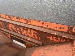 300 Bushel Gravity Wagon, Lights, 12.5 L 16 Flotation Tires, Extending Tongue, Galvanized Side Boards, Repainted Orange, 8 Hole Hubs, Rocking Bolster On Front, Nice Wagon