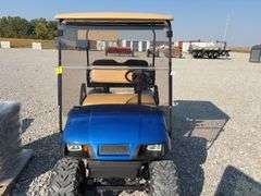 1993 E-Z-Go Gas Golf Cart, New Meter put In Last Year shows 10 Hrs, New Switch, Play with Key to Start Sometimes, Does Run, Good Looking Cart, Tires in Good Condition, Aluminum Wheels, No Tears or Rips in Vinyl, Windshield and Canopy Roof, Will Quit Running After It Warms Up. Buy It That Way.