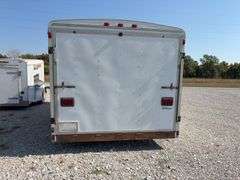 (TITLE) 20’ Southwest Express Box Trailer, Model 48B, 2001, Fold down Back Ramp, Man Door on Passenger Side, New Jack Stand, Inside Floor and Walls in Good Condition, No Signs of Roof Leaks, Tire Tread 50%, Rust on Back Bumper, 8’-5” wide, Some Surface Rust on Roof and Side Walls, Titled in State of Tennessee.