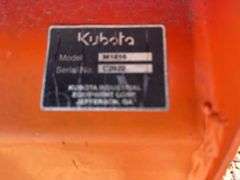 Kubota Loader Bucket Quick Attach 7’ wide, Skid Shoes welded on Sides of Bucket, Good Cutting Edge,