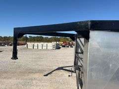 (TITLE) 1992 Shop Built Gooseneck  Car Hauler, 16’ Long, 89” Inside Fenders, 3000# Axels, Excellent   225/75R15 Transmaster Tires, Needs Lights, Aluminum Tool Box, (2) Light Duty Aluminum Ramps