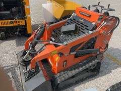 Unused Wuxi Landhero Mini Skid Steer Loader, Model # LDH-T460, 23 HP Gas Engine, Dumping Height 60”, Rubber Tracks 7” wide, 39” Wide Quick Attach Smooth Bucket, Remote Hydraulics on Loader Arms,