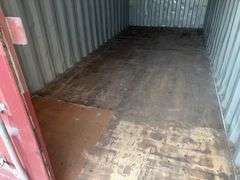 Used 20‘ Shipping / Storage Container, Doors On End, Good Floor , Dry Inside,  Consignor Will Deliver For A Fee, Container #FCIU 374972 8, 3 Sides are Dented Up,