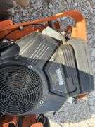 Scag Tiger Cub, 48” wide Cut, New Vanguard 23 hp Gas Engine, 126 engine hours, no choke Handle, Starts and Runs, Choke Lever is on Back Of Motor, Needs Battery,