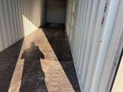 40’ WUXI 2 Side Doors and 1 Back Door Container, 40' long x 8' wide,
1 ea. Back Doors measures 102" tall X 92" wide,
2 ea. Side Doors  measures  98" tall X 110” wide,
inside dimension 89” wide,
Tie down anchors on inside of container,
Minor floor scratches on inside, minor wall scratches and dents, 
All doors have weatherstripping, 
1 time use,
Has vents on side walls, 
Container # ZNCU 400736 4