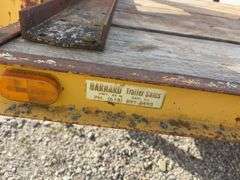 (TITLE) 24’ Gooseneck Trailer, 15 Ton Capacity, Triple Axles Estimated 5 Ton Each, Tires have 40% tread left, tires do hold air, Wood deck is in decent Shape, 2 fold down ramps, 8’ wide deck,