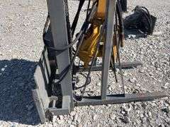 Fork lift Attachment, Skid Steer Quick Attach, Hydraulic Post Hole Diggers, No Auger Bits, Capable of Digging 14’deep,m