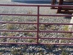 20’ 6 Rail Heavy Duty Steel Pipe Gate, hinges, No Rust