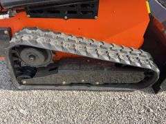 Unused Wuxi Landhero Mini Skid Steer Loader, Model # LDH-T460, 23 HP Gas Engine, Dumping Height 60”, Rubber Tracks 7” wide, 39” Wide Quick Attach Smooth Bucket, Remote Hydraulics on Loader Arms,