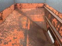 300 Bushel Gravity Wagon, Lights, 12.5 L 16 Flotation Tires, Extending Tongue, Galvanized Side Boards, Repainted Orange, 8 Hole Hubs, Rocking Bolster On Front, Nice Wagon