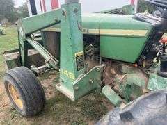 John Deere 2630 Diesel Tractor And 146 Loader, 540 PTO, Dual Remotes, Firestone 16.9-28 Rear Tires, 4 Rib Front Tires F 2, Power Adjust Rear Wheels, No Welds Or Cracks On Loader Frame, Bucket Has Been Welded, Engine Was Rebuilt 500 Hrs Ago, New Oil Cooler, Brakes Work, Strong Clutch, Loader Cylinders Are Leaking, Good Sheet Metal. Selling For A Retiring Farmer.
