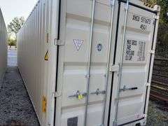 1Trip 40 ‘ Shipping / Storage Container, Doors On End, Dry Inside,  Consignor Will Deliver For A Fee, Container #XHCU 571673 4, 2 holes in the Floor, Manufactured Date 5/25