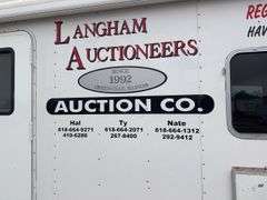 (TITLE) Auction Clerking Trailer, 2000 Model, Star Fire, Clerking Window/ Counter On Both Sides, Air Conditioner Needs Work, Lights Work,Bathroom And Propane Furnace, Storage Cabinets, Clean Low Mile Trailer. Good Tires, No Water Leak Marks On Ceiling, Electric Jack, 2 5/16 “ Ball Hitch