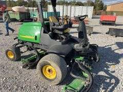 John Deere 3220 C Turf Mower, 9’ Mow width, Yanmar 32 hp Diesel Engine, TIres in Good Condition, 4 wd, Approx 2100 hours, Engine Starts but has fuel issues and then shuts down,