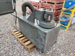 Viking Corp. Parts Cleaner For Heads and BLocksTumbler, Dust Collector, Blaster, Dayton Electric Motor 230 volts, 38 amps, 7.5 Hp, Model 6K884C,