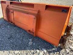 Kubota Loader Bucket Quick Attach 7’ wide, Skid Shoes welded on Sides of Bucket, Good Cutting Edge,