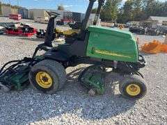 John Deere 3220 C Turf Mower, 9’ Mow width, Yanmar 32 hp Diesel Engine, TIres in Good Condition, 4 wd, Approx 2100 hours, Engine Starts but has fuel issues and then shuts down,