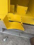 JustRite 60 Gallon Outdoor Flammable Cabinet, Self Closing Doors, Sloped Roof, Rain Sill Above Doors, 2 Shelves, Yellow Color