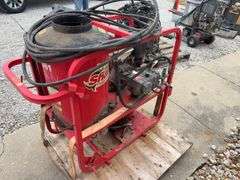 Shark Hot Water Pressure Washer, Honda GX340 Gas Engine, 777 Machine hours, Engine is Free, Diesel Tank for Burner, Condition Unknown,