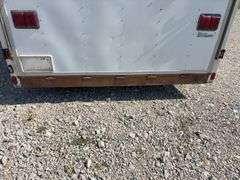 (TITLE) 20’ Southwest Express Box Trailer, Model 48B, 2001, Fold down Back Ramp, Man Door on Passenger Side, New Jack Stand, Inside Floor and Walls in Good Condition, No Signs of Roof Leaks, Tire Tread 50%, Rust on Back Bumper, 8’-5” wide, Some Surface Rust on Roof and Side Walls, Titled in State of Tennessee.