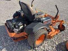 Scag Tiger Cub, 48” wide Cut, New Vanguard 23 hp Gas Engine, 126 engine hours, no choke Handle, Starts and Runs, Choke Lever is on Back Of Motor, Needs Battery,