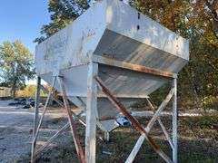 Concrete Strategies Belgrade Steel Tank, Used For storing And Metering Rock For Concrete Mixing.