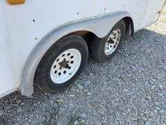 (TITLE) 20’ Southwest Express Box Trailer, Model 48B, 2001, Fold down Back Ramp, Man Door on Passenger Side, New Jack Stand, Inside Floor and Walls in Good Condition, No Signs of Roof Leaks, Tire Tread 50%, Rust on Back Bumper, 8’-5” wide, Some Surface Rust on Roof and Side Walls, Titled in State of Tennessee.