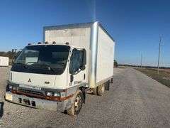 (TITLE) 2003 Mitsubishi Fe-Sp Cab Over Delivery Truck,NON RUNNING, M501A2F0198 Diesel Engine, 3 Speed Automatic Transmission, 120,000 Unverified Miles, Driver Seat Worn, Roll Up Rear Door, Owner States It Ran With No Issues,Then Starting Issues. Believed To Be Fuel Related. No Batteries , Parts Or Project.