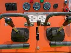 Unused Wuxi Landhero Mini Skid Steer Loader, Model # LDH-T460, 23 HP Gas Engine, Dumping Height 60”, Rubber Tracks 7” wide, 39” Wide Quick Attach Smooth Bucket, Remote Hydraulics on Loader Arms,