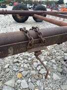 28’ Implement Trailer Frame, Wheels Are Splayed, No Deck, Parts Or Project.