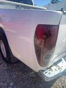 (TITLE) 2004 Chevy Colorado Pick Up, Extended Cab, Automatic Transmission, Power Windows, Passenger Window Won’t Roll Down, 183, 331 Verified Miles, 2 WD, Delta Aluminum Tool Box, Starts Easily, Driven In From 120 miles, 3.5 Liter V6 Engine, Idles Smooth, Front Tires 60%, Rear Tires 20%, Normal Dings From 20 years Of Use, Some Rust On Rear Rocker Panel (Pictured)