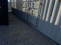 40’ WUXI 2 Side Doors and 1 Back Door Container, 40' long x 8' wide,
1 ea. Back Doors measures 102" tall X 92" wide,
2 ea. Side Doors  measures  98" tall X 110” wide,
inside dimension 89” wide,
Tie down anchors on inside of container,
Minor floor scratches on inside, minor wall scratches and dents, 
All doors have weatherstripping, 
1 time use,
Has vents on side walls, 
Container # ZNCU 400736 4
