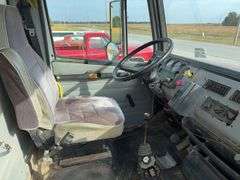 (TITLE) 1993 Freightliner Dump Truck FL 80, Title in Hand, Allison Auto Shift, Cummins Diesel 8.3, Automatic, Starts and Runs driven to Auction Yard, Rebuilt Hoist Cylinder 2024, Brake Work Done 2025, No A/C, Odometer does not work, Hood is Cracked, hole In Dump Bed , Idles Smooth, 22.5 Deep Tread Rears, Air Ride, Some Motor Work, Sleeves/Cylinder, Injectors And Pump Rebuilt, Air Leak under Dash, Former City Truck.