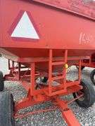 Gravity Wagon, Repainted Orange, 6 Hole Hub, Good Tires, Wooden Side Boards