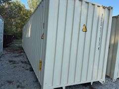 1Trip 40 ‘ Shipping / Storage Container, Doors On End, Dry Inside,  Consignor Will Deliver For A Fee, Container #XHCU 571673 4, 2 holes in the Floor, Manufactured Date 5/25
