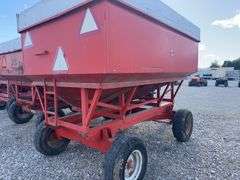 Gravity Wagon,  Unknown Manufacturer, Repainted, 11L-15 Tires, Pulled To The Auction